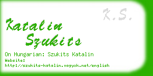 katalin szukits business card